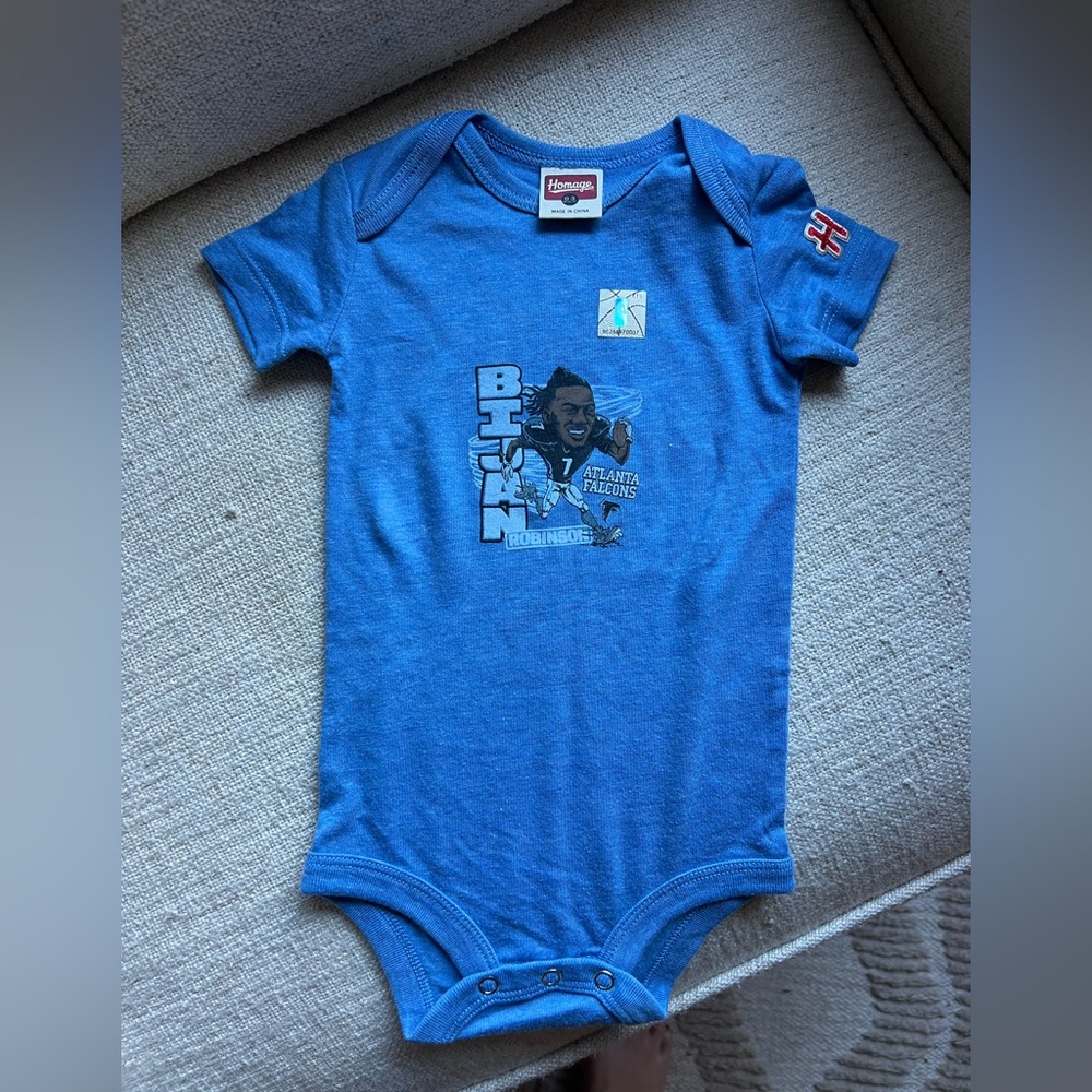 NWOT - Bijan Robinson Atlanta Falcons Baby Onesie
